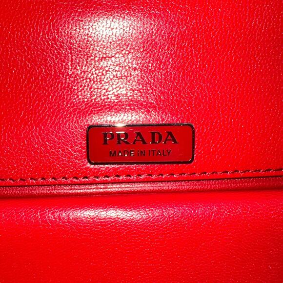 Prada Madras Leather Woven Crossbody Bag - Picture 9 of 10